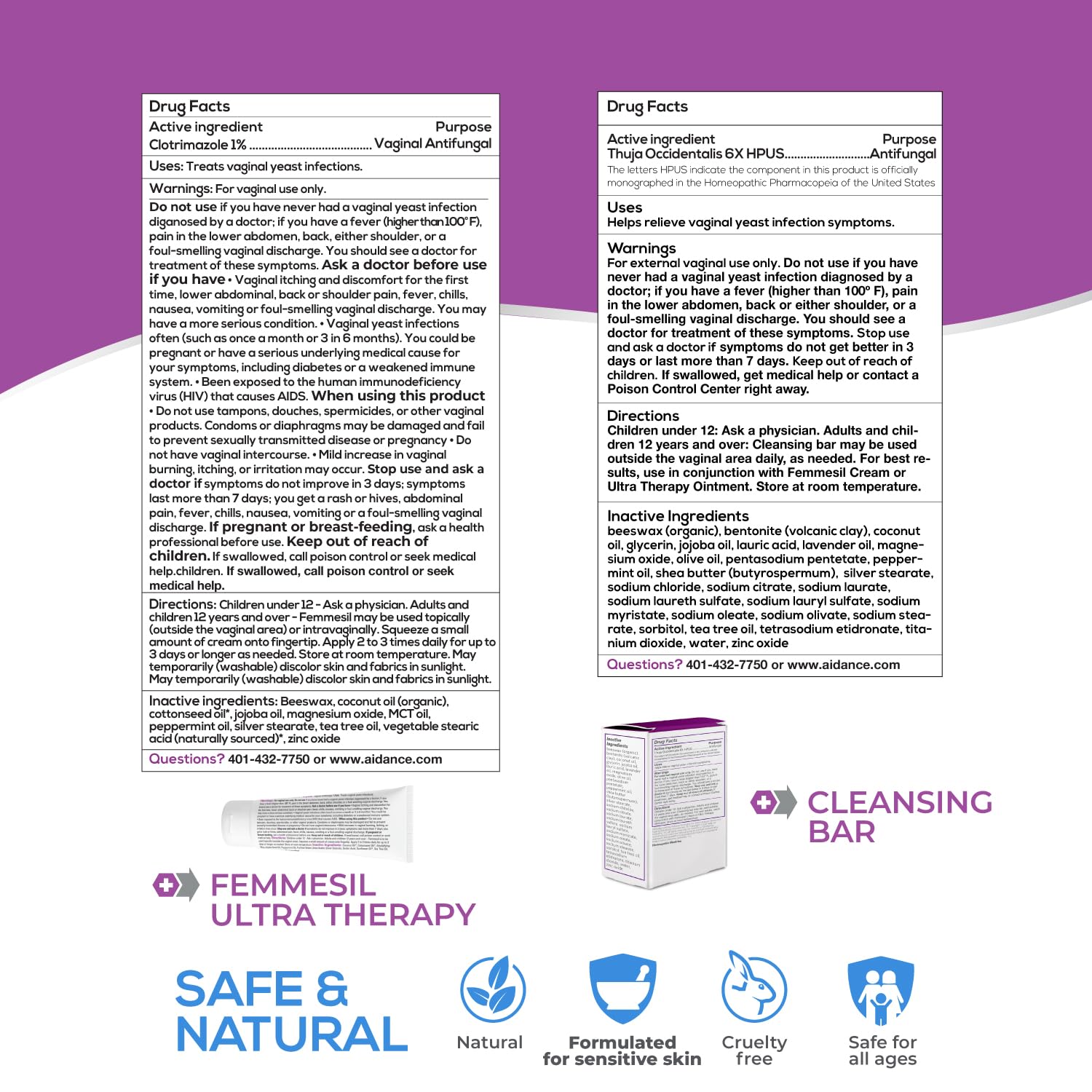 Terrasil Femmesil ointment application ready for home use