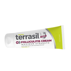 Terrasil Folliculitis Cream tube front view for whole-body soothing.