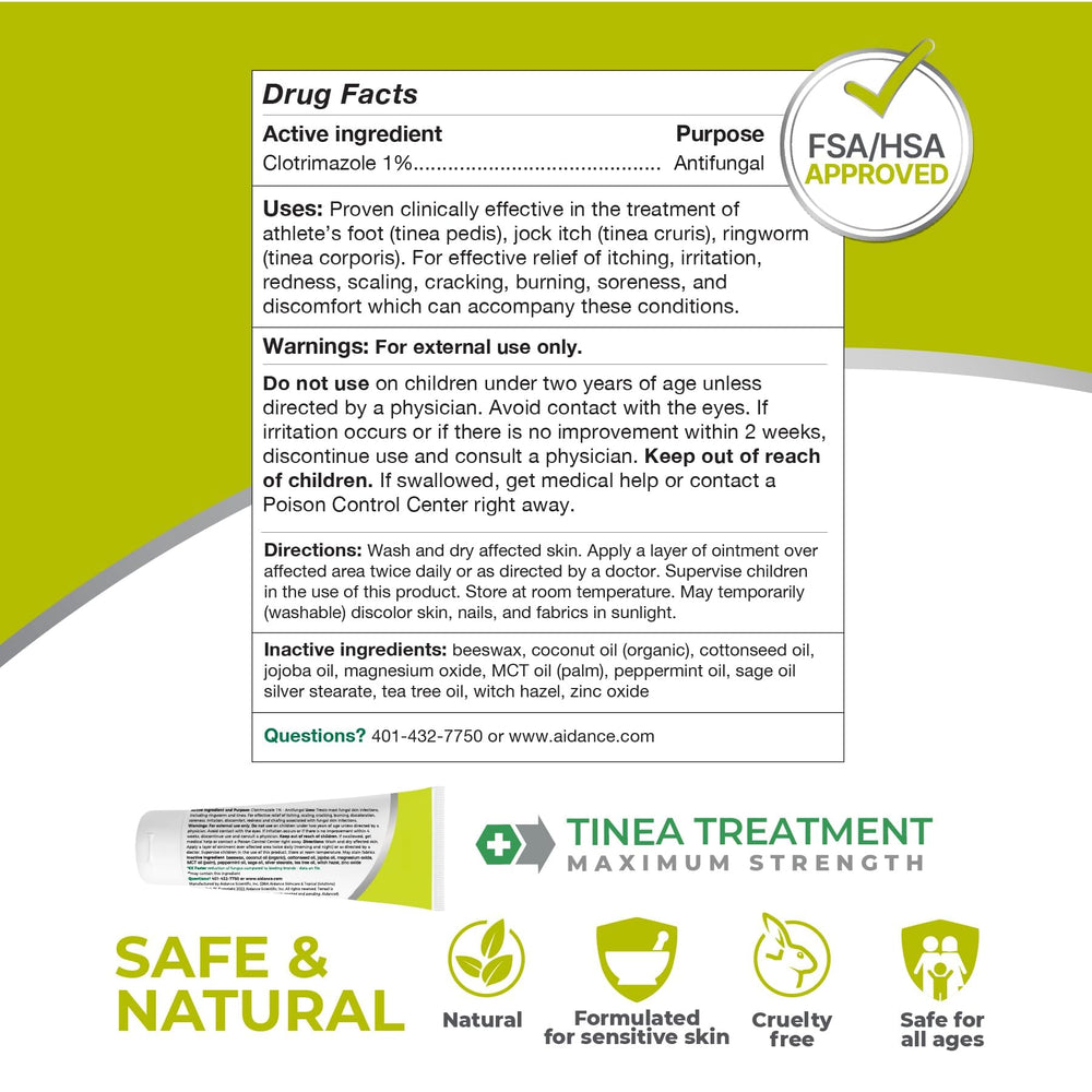 Terrasil packaging highlights natural, safe skin support.