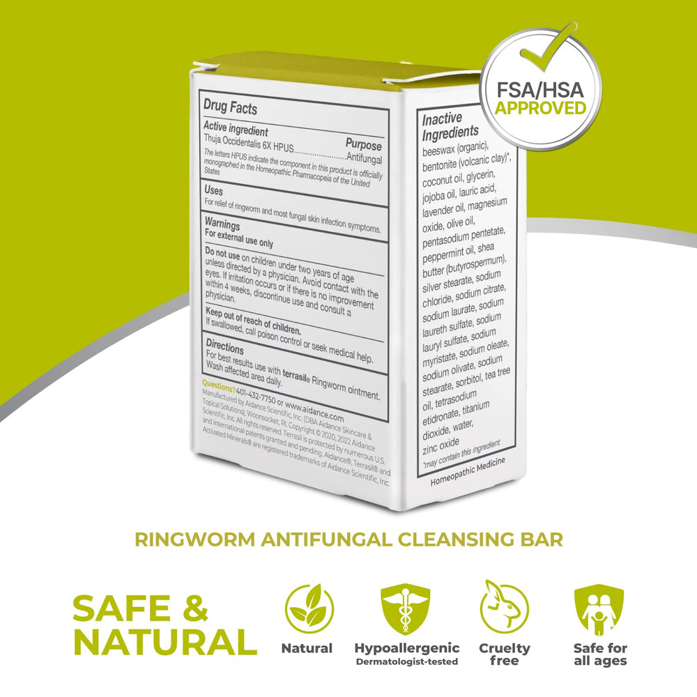 Terrasil Ringworm Soap for daily use to support consistent cleansing