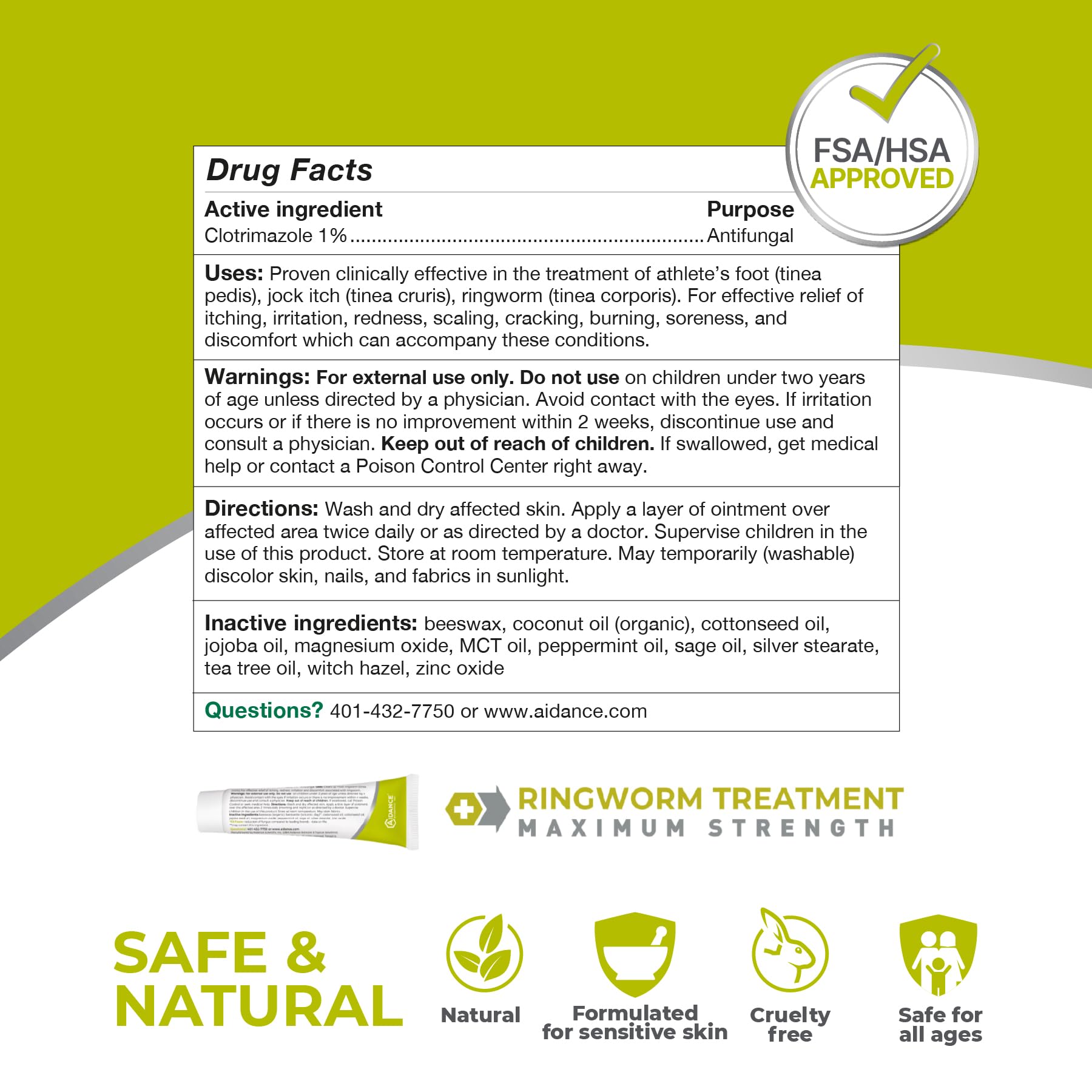 Cream spread on skin showing smooth texture and cooling sensation.