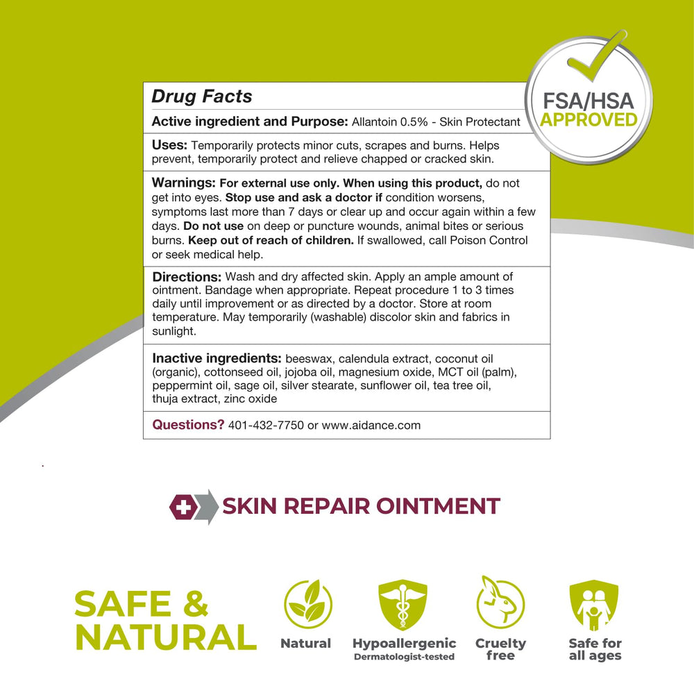 Hypoallergenic Terrasil Skin Repair tube suitable for sensitive skin.