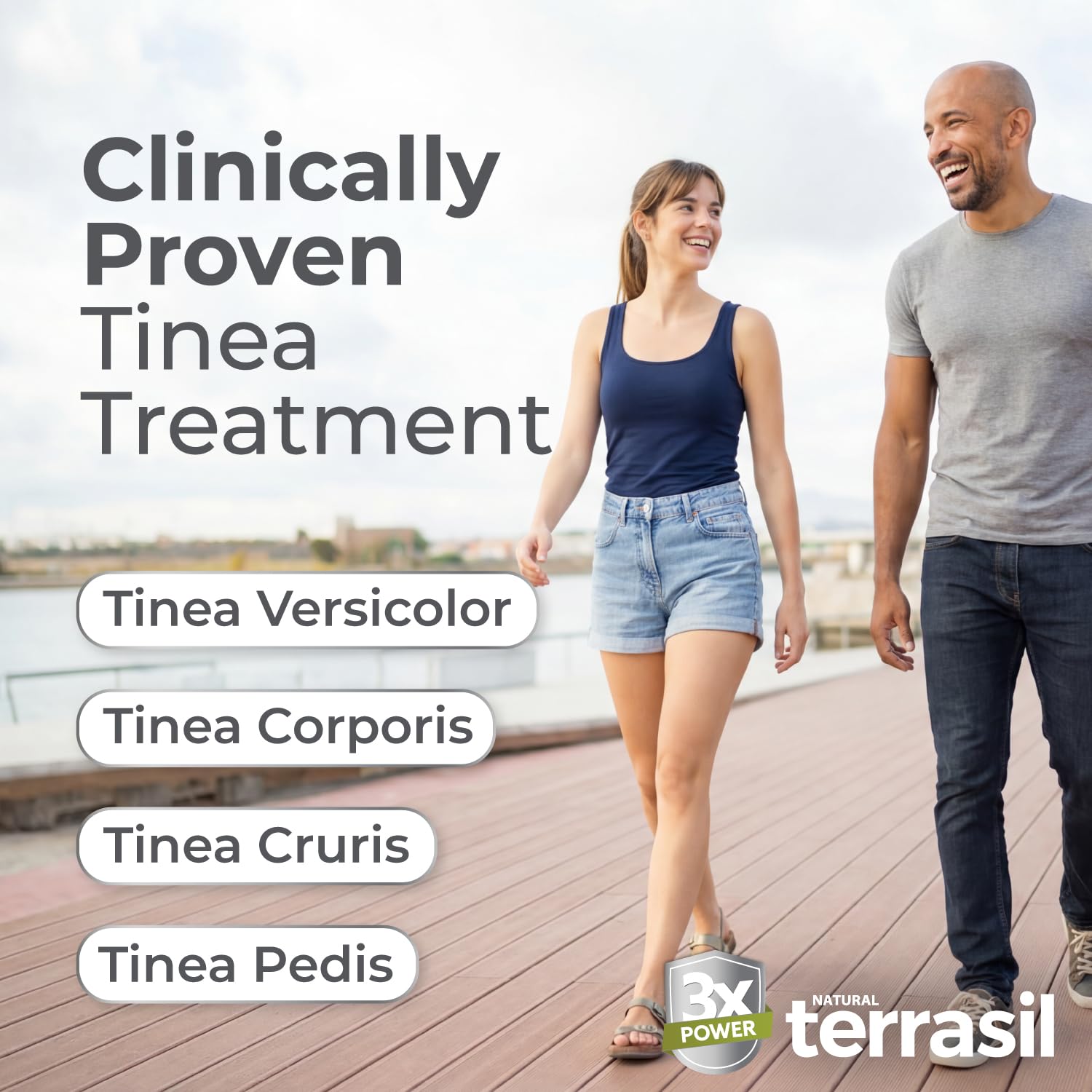 Terrasil Tinea Soap bar closeup highlighting soothing shea butter and natural antifungal ingredients for skin comfort.
