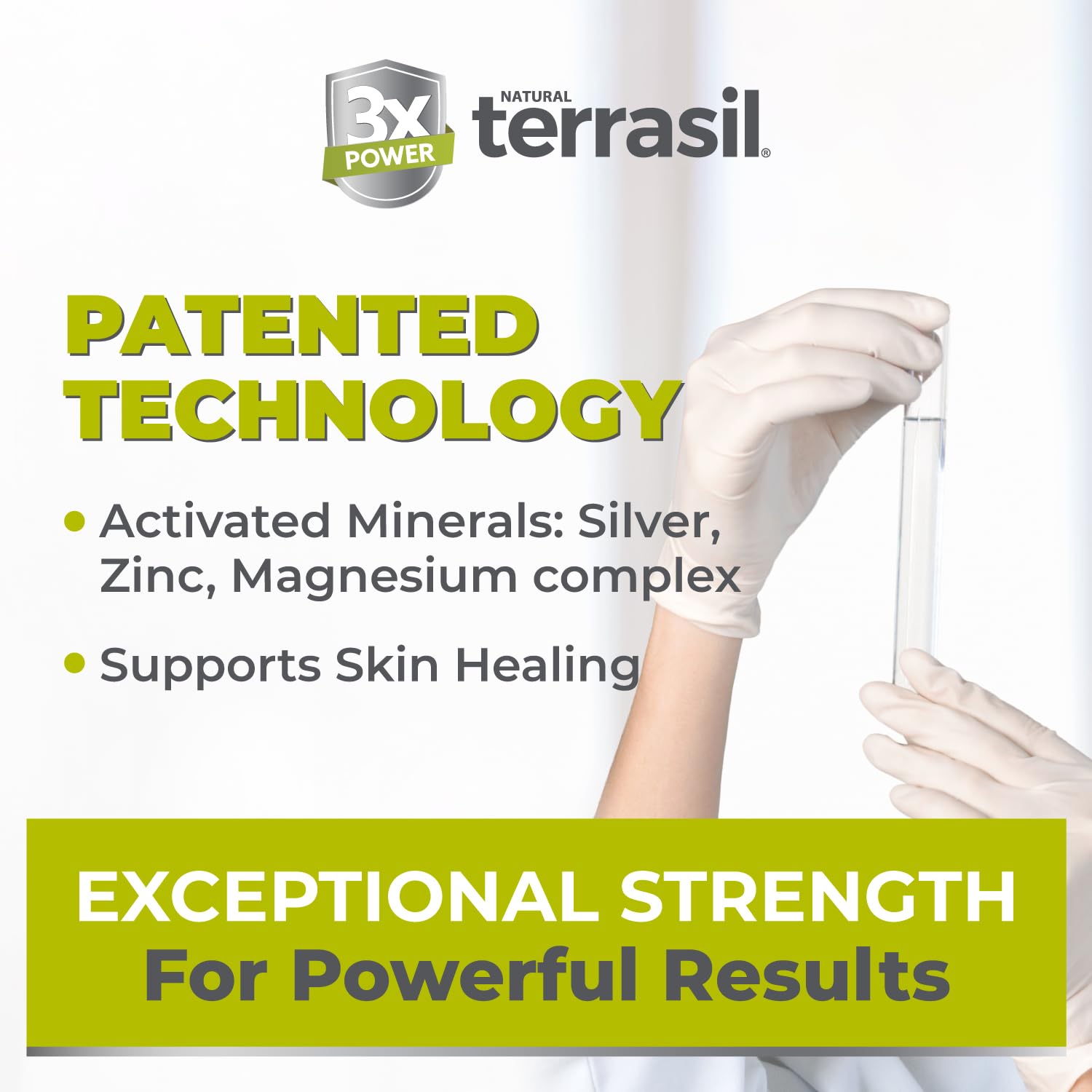 Terrasil Wound Care ointment applied to skin providing soothing relief and moisture