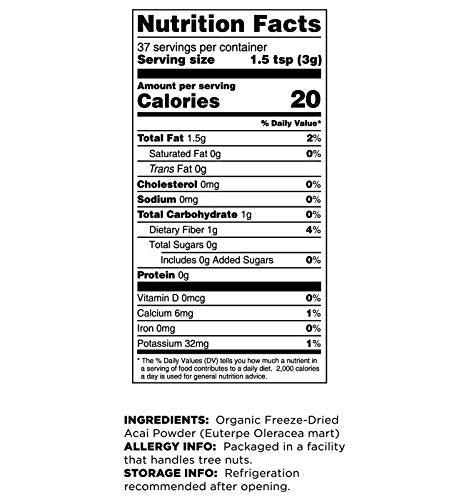 Terrasoul Acai Powder bag shown on pantry shelf