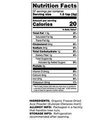 Terrasoul Acai Powder bag shown on pantry shelf