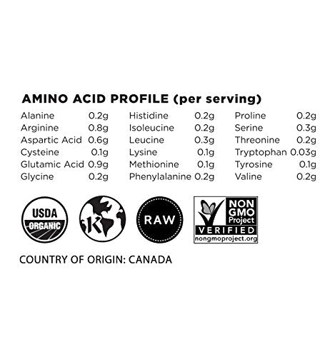 Terrasoul hemp protein shake beside ingredients for recipes.