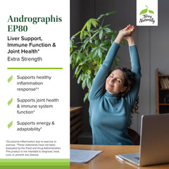 Product label detail emphasizing liver and immune system support for Terry Naturally EP80.