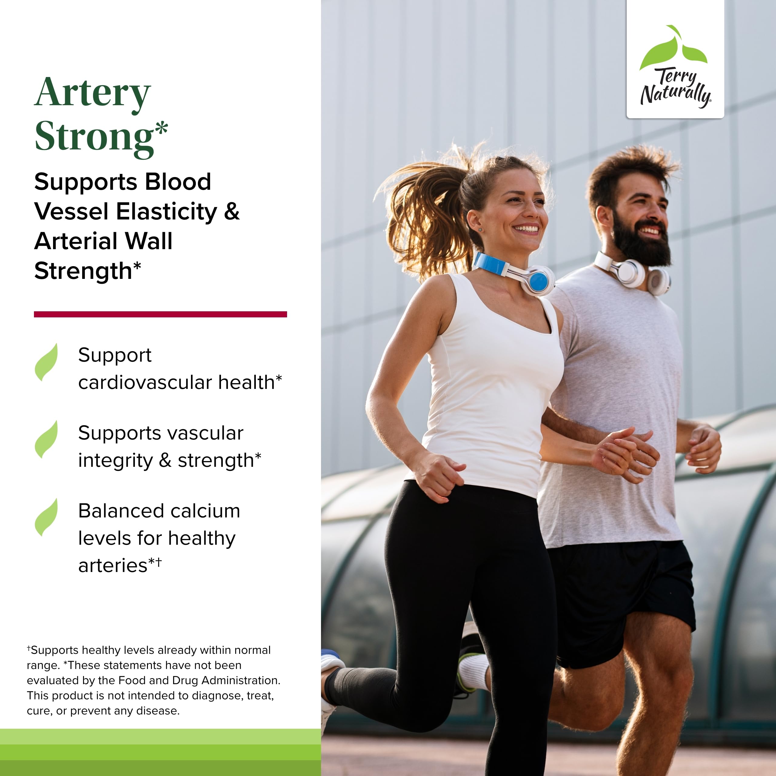 Terry Naturally Artery Strong softgels close-up for daily use.