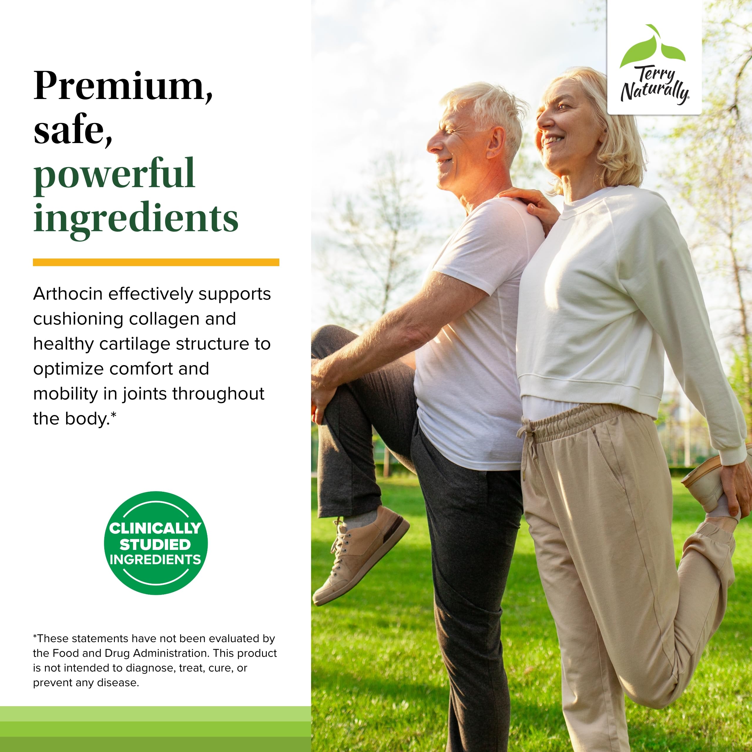 Terry Naturally Arthocin allergen-free capsules without gluten or dairy.