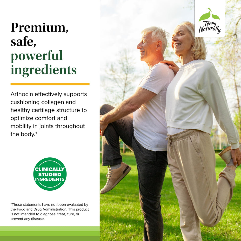 Terry Naturally Arthocin allergen-free capsules without gluten or dairy.