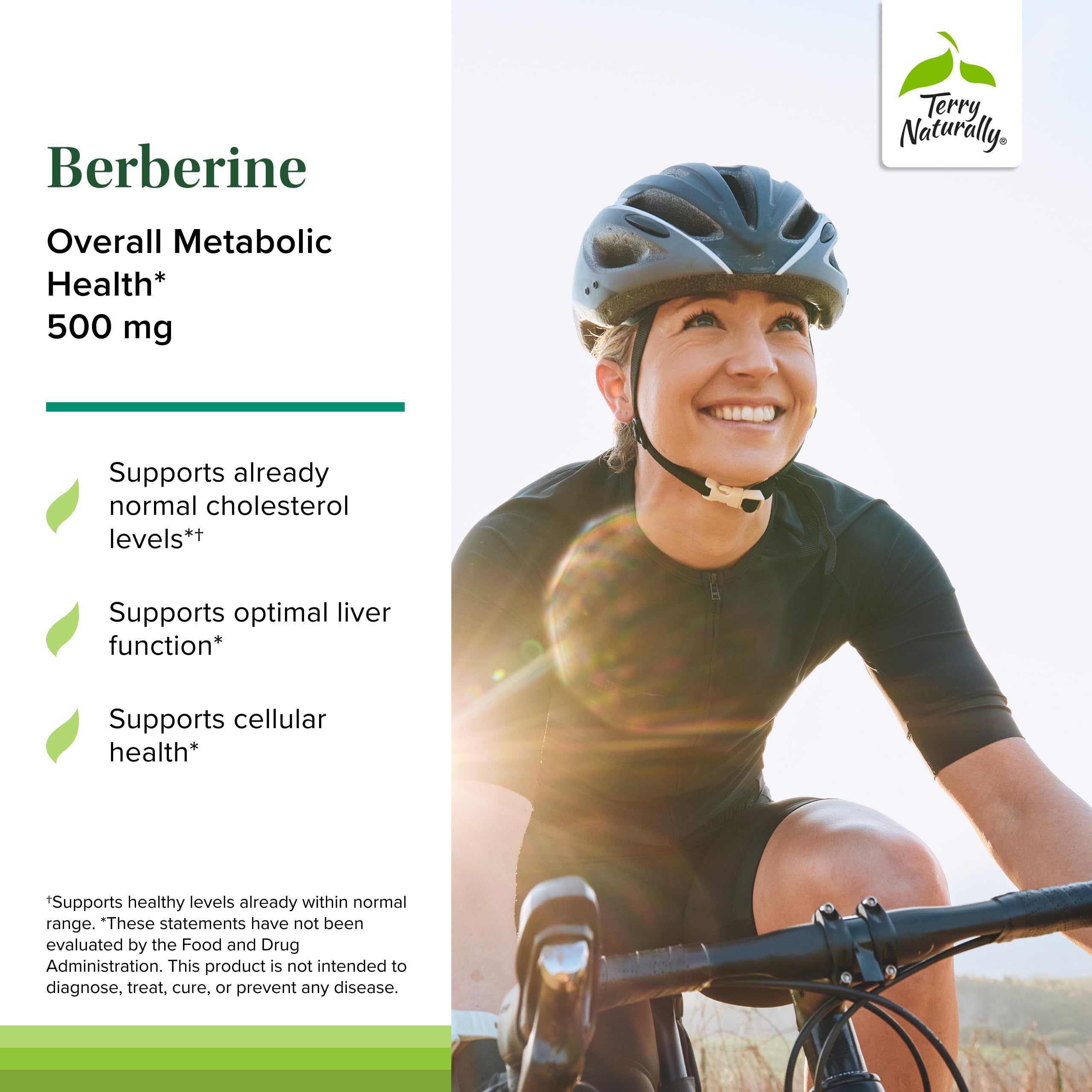 Terry Naturally Berberine packaging box shown for liver and joint support.