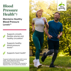 Terry Naturally Blood Pressure Health capsules in hand suggest easy daily dosing.