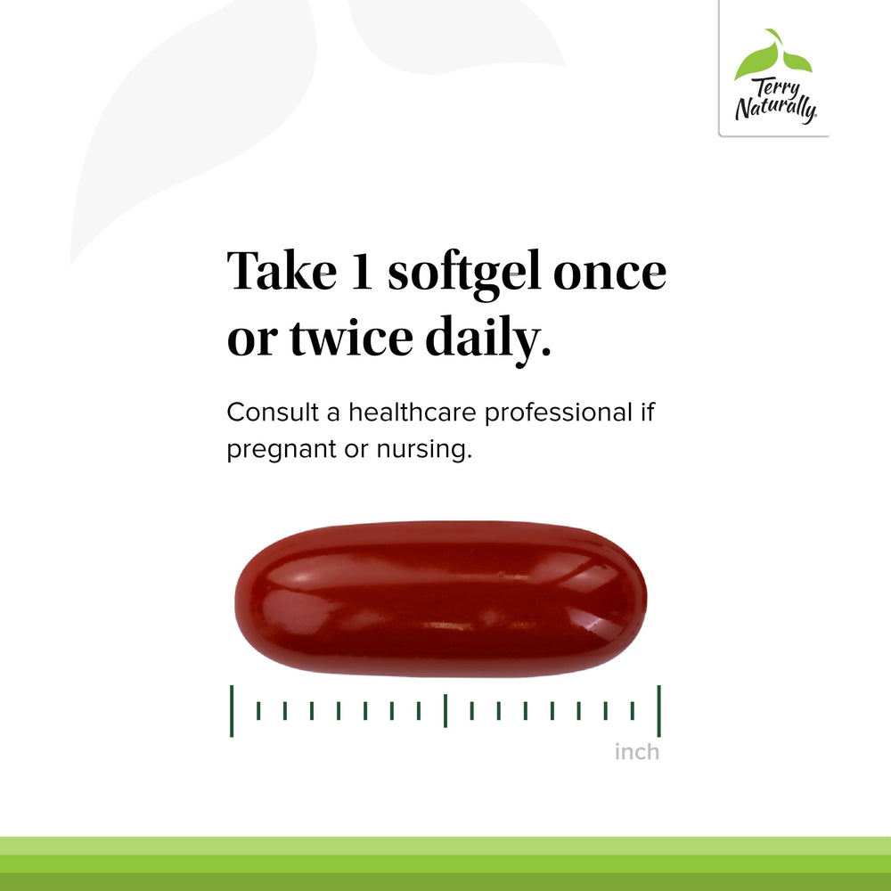 Terry Naturally BosMed 500 softgel dispense captured for daily use
