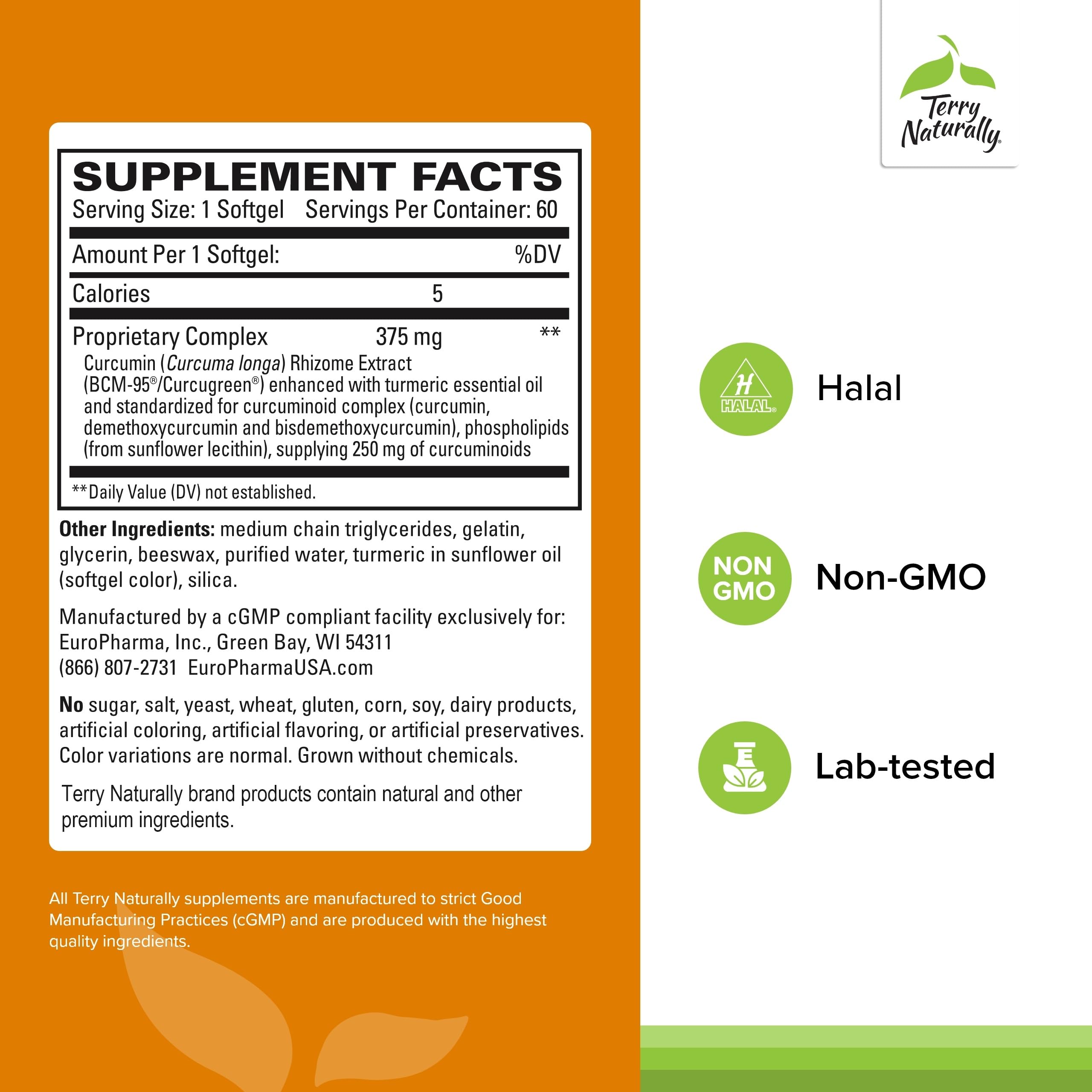 CuraMed 375mg softgel capsules close-up highlighting easy daily use.