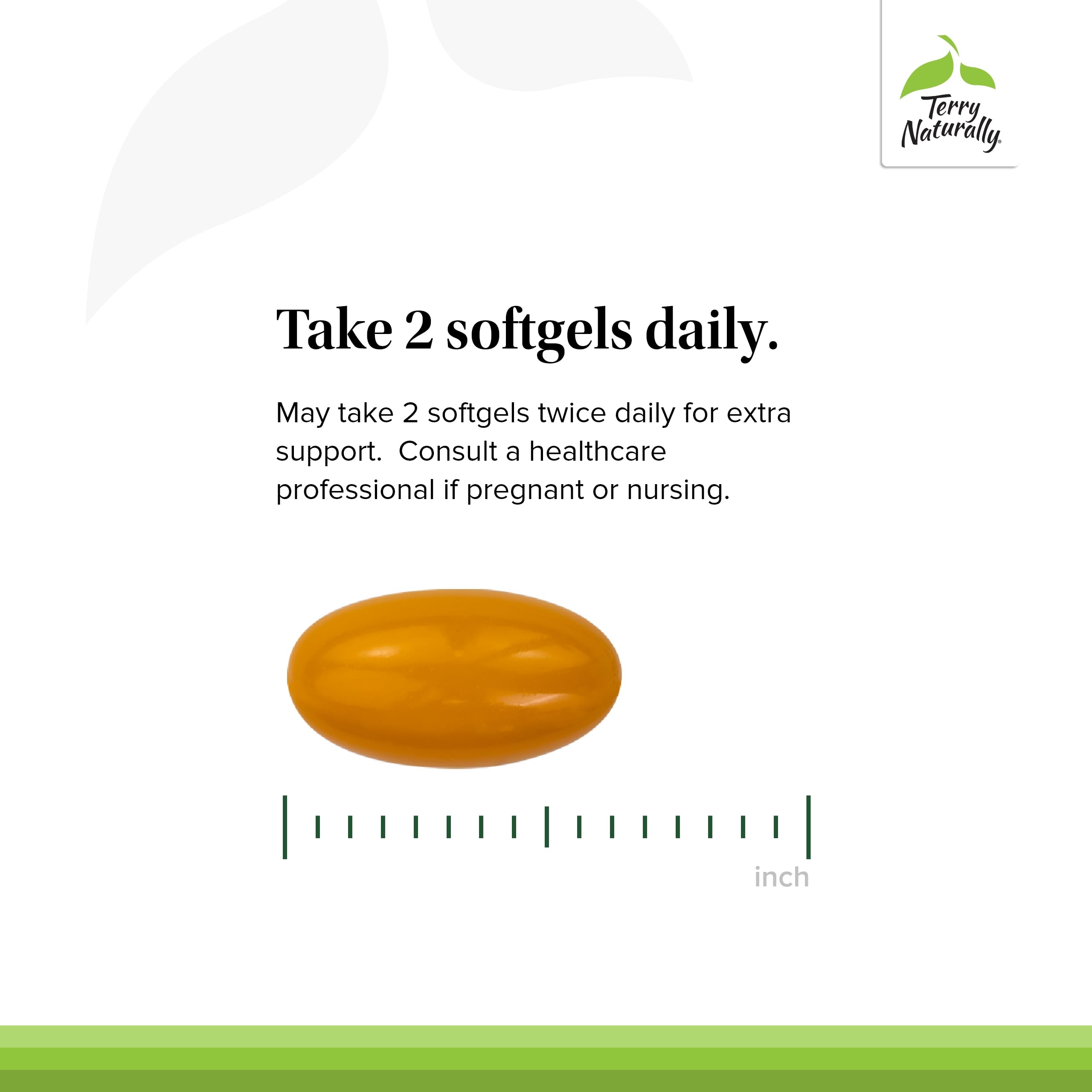 Terry Naturally CuraMed Brain packaging emphasizes non-GMO and third-party testing.