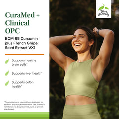 CuraMed label features VX1 grape seed extract for wellness.