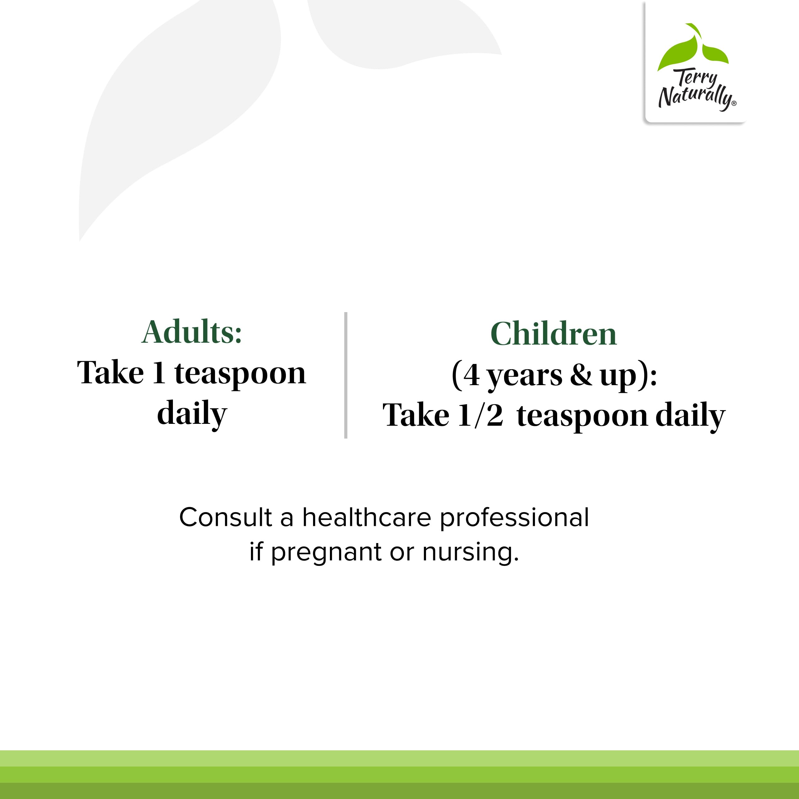 Terry Naturally CuraMed Syrup spoon-dispense—precise daily dosing for consistency.