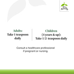 Terry Naturally CuraMed Syrup spoon-dispense—precise daily dosing for consistency.