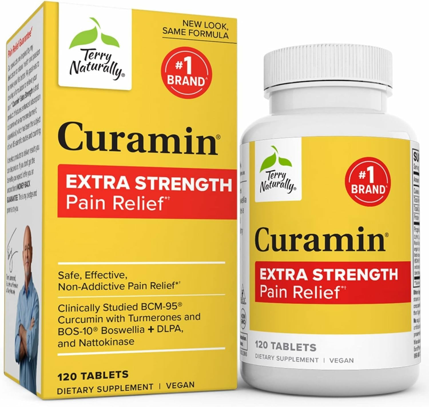 Terry Naturally Curamin Extra Strength bottle for daily joint and muscle support