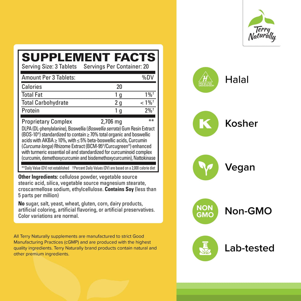 Close-up of Curamin capsules showing BCM-95 curcumin and boswellia ingredients