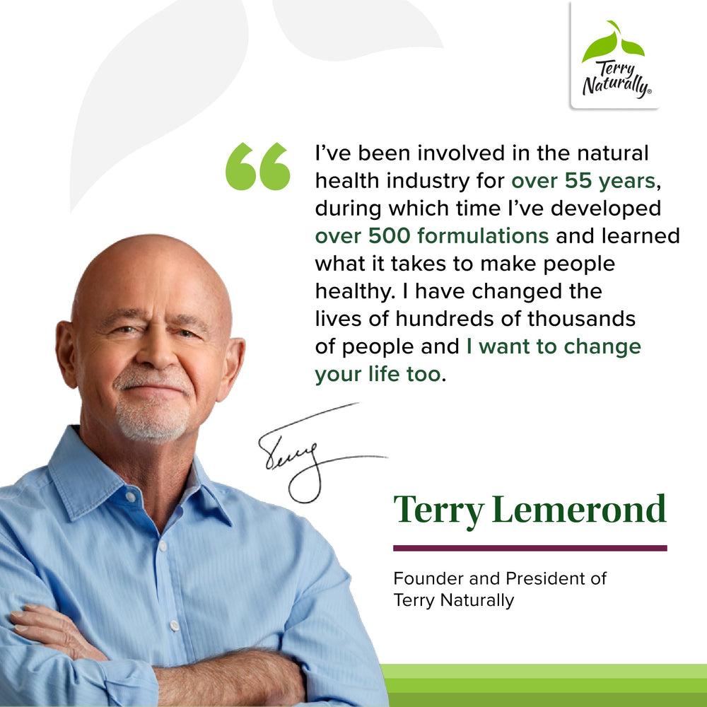 Terry Naturally immune and brain support visuals tied to Vitamin D3.
