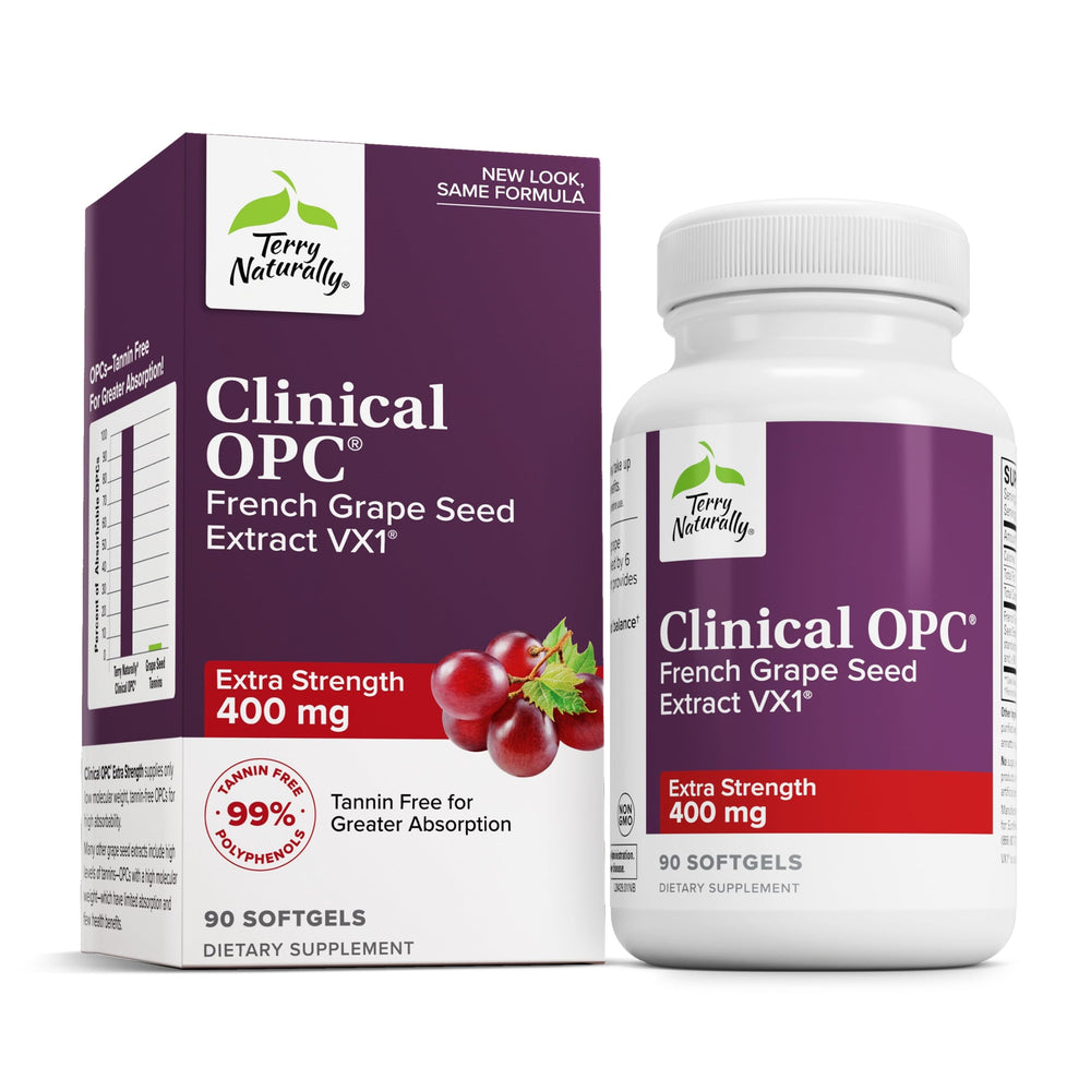 Terry Naturally OPC Extra Strength bottle front for antioxidant support.