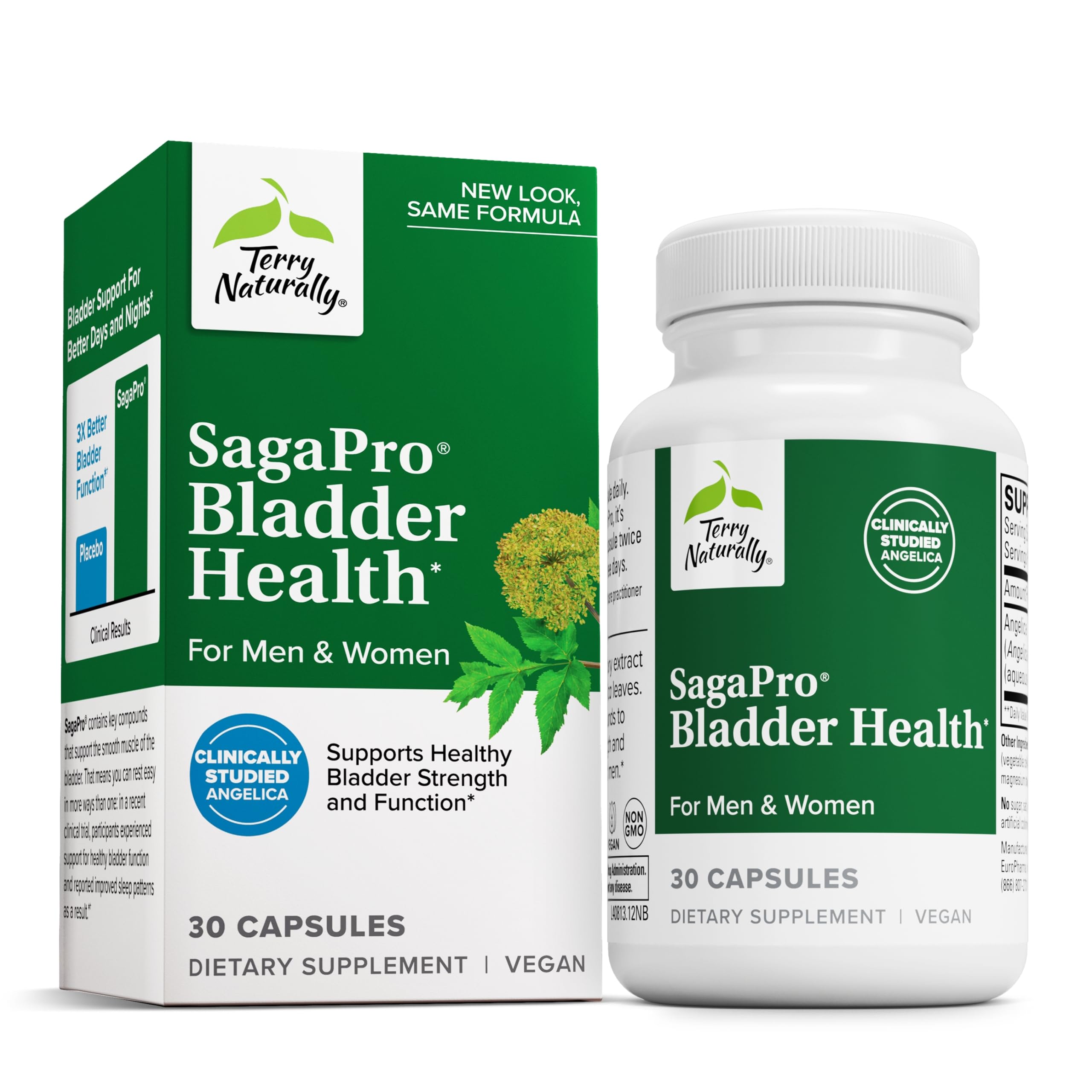 Terry Naturally SagePro Bladder bottle with angelica extract for urinary support