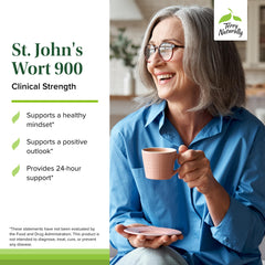 Terry Naturally St John's Wort label close-up showing 9 mg dose
