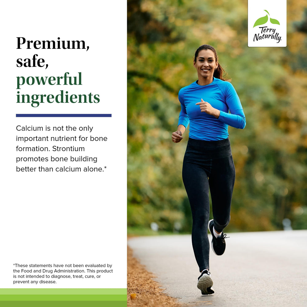 Terry Naturally Strontium allergen-free packaging on a clean surface
