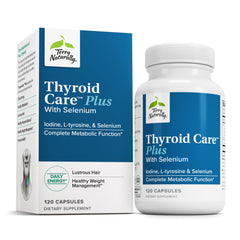 Terry Naturally Thyroid Care Plus bottle front, supporting daily thyroid health.