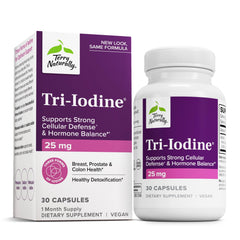 Terry Naturally Tri-Iodine daily capsule for thyroid support.