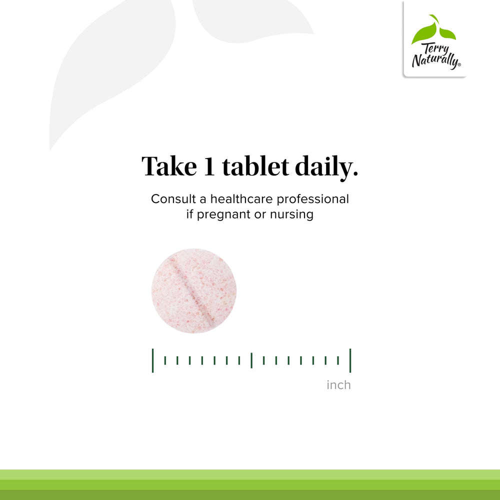 Terry Naturally Vitamin D3 nutrition label highlighting daily intake.