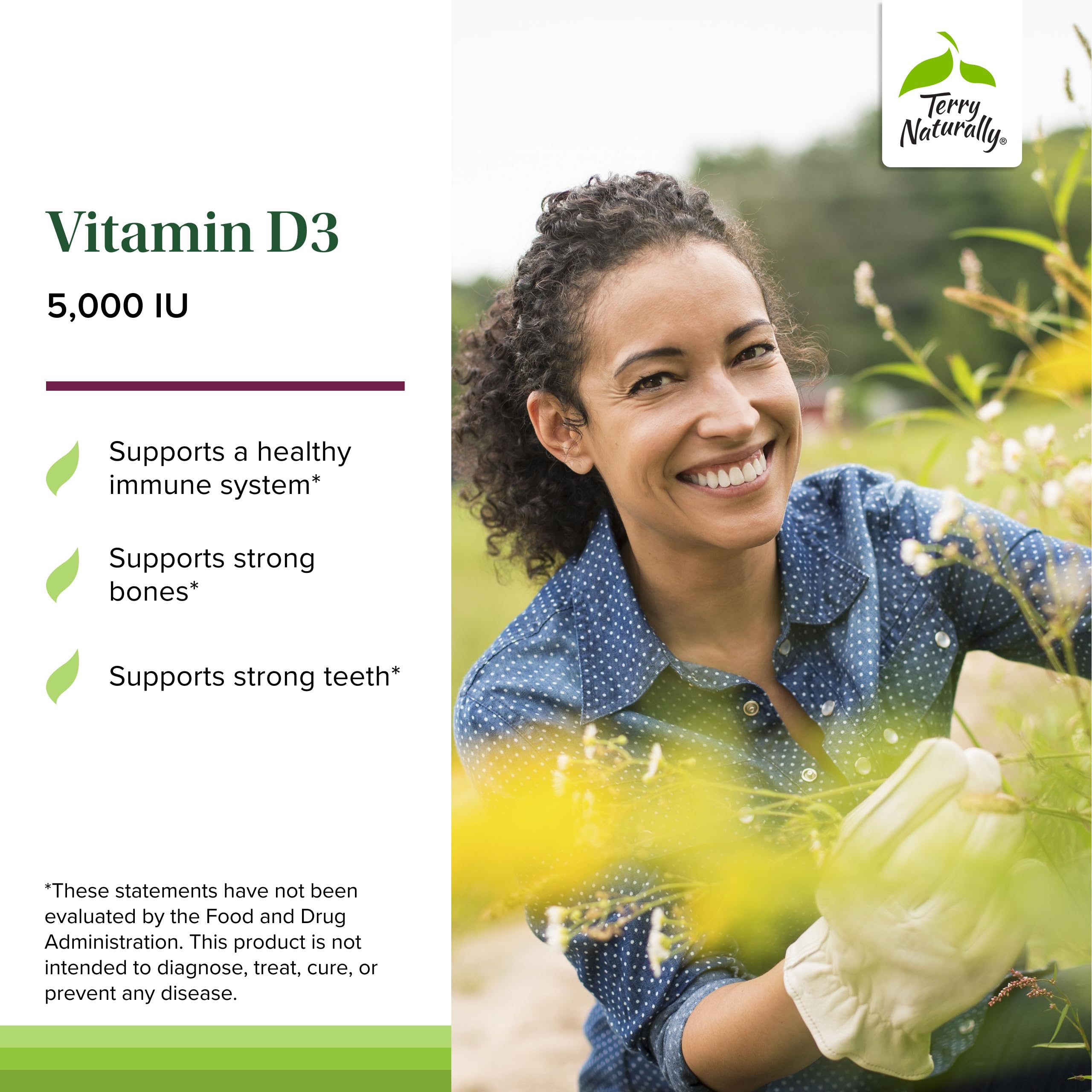 Mixed berry flavored Vitamin D3 chewables by Terry Naturally