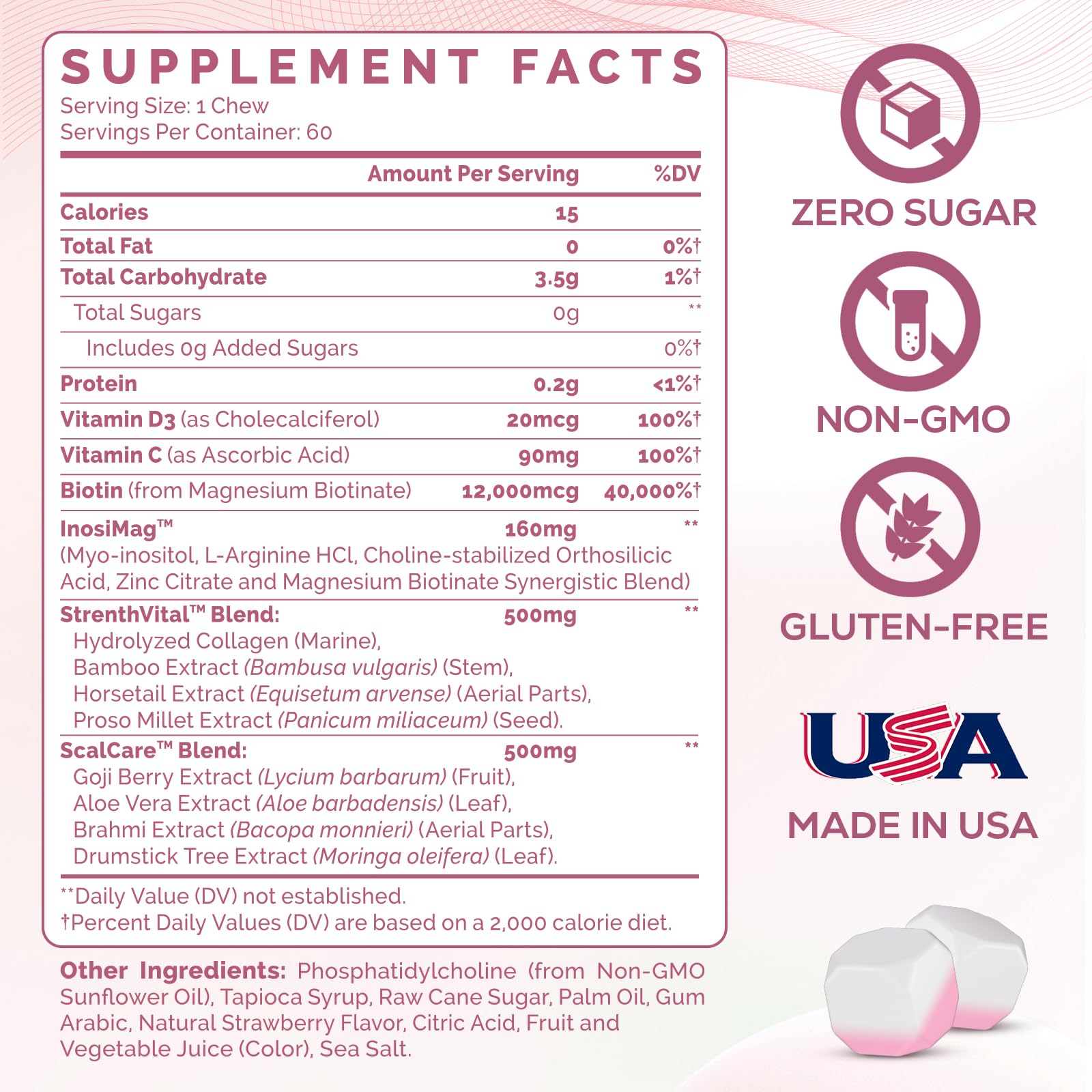 Tervaies smooth-digestible chews highlight gentle digestion and easy routine