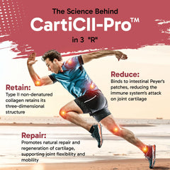 Tervaies hyaluronic acid 200mg capsule supports joint lubrication.