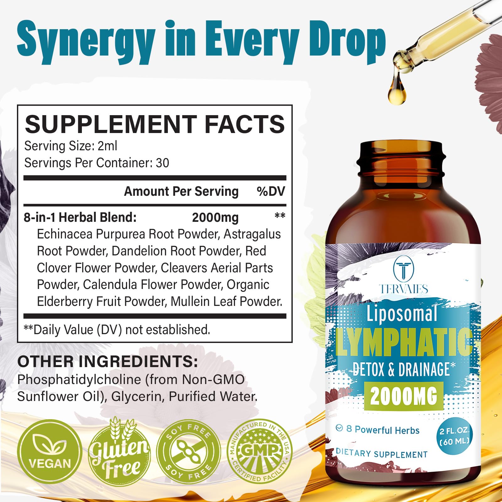 Morning routine scene with Tervaies Liposomal Drops integrated into daily ritual.