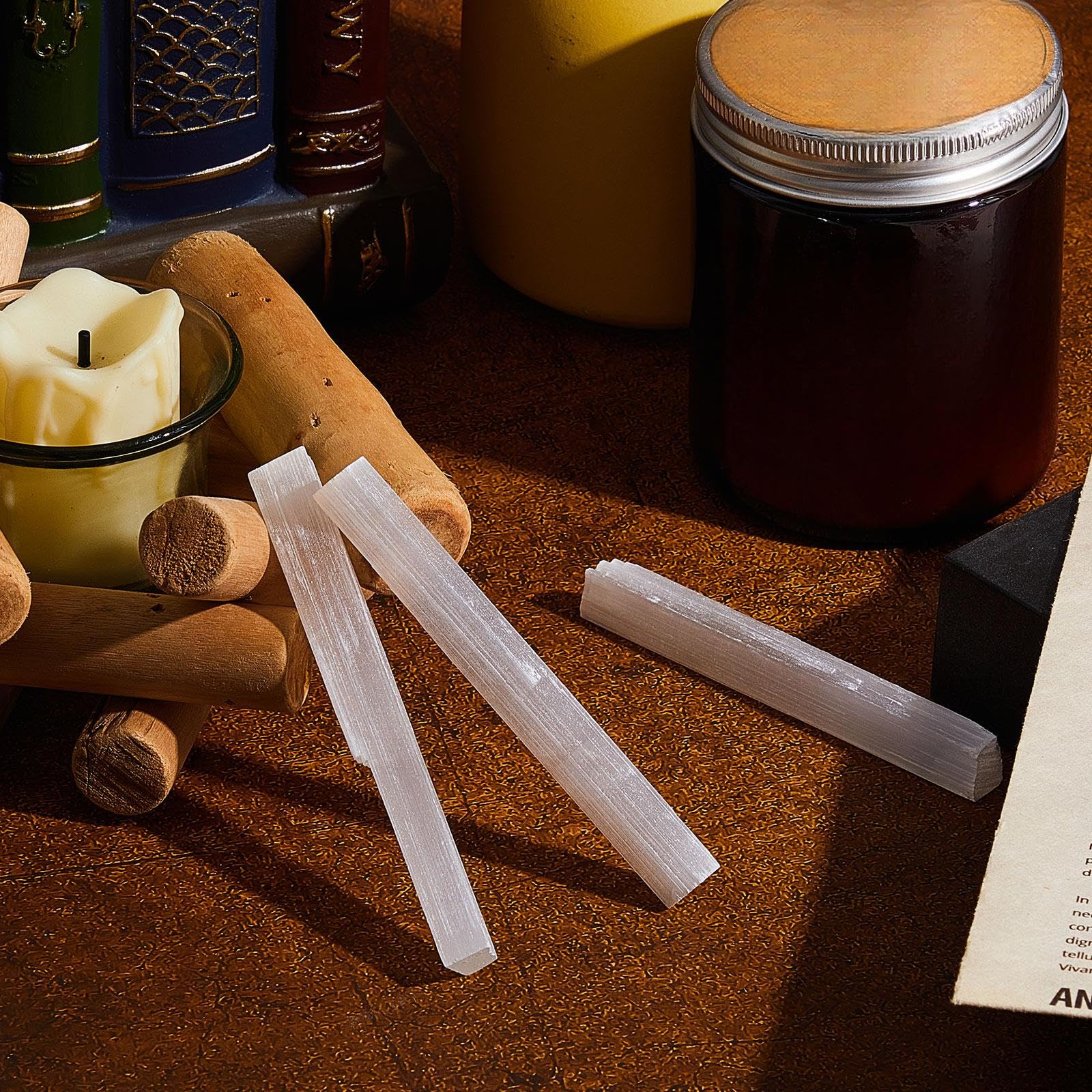 Tessco for you selenite wand meditation focus in hand