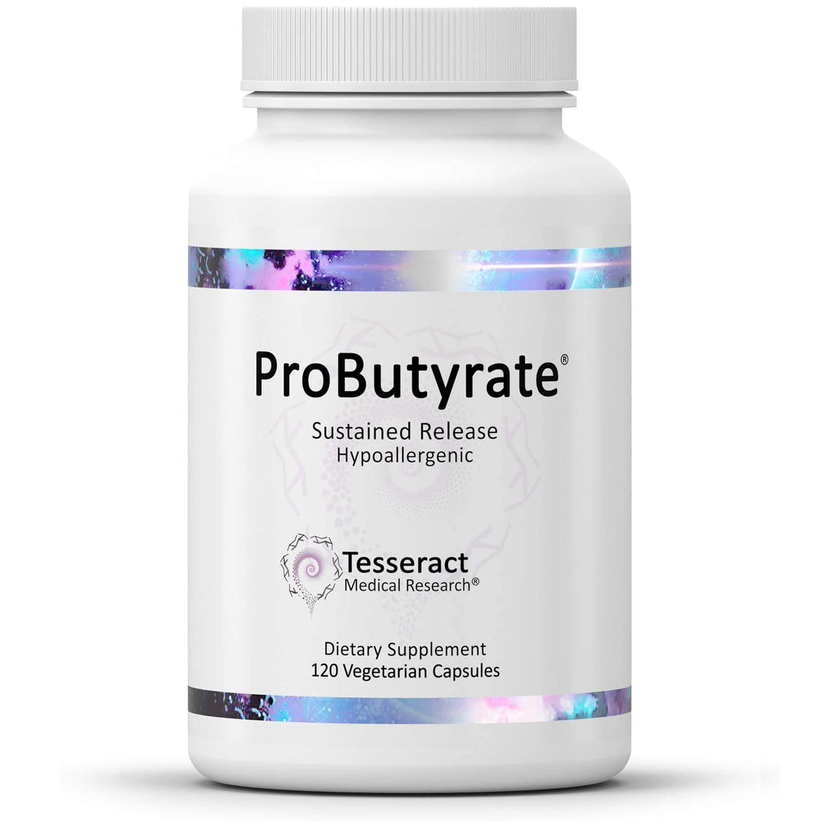 Tesseract ProButyrate bottle front for daily gut health support.