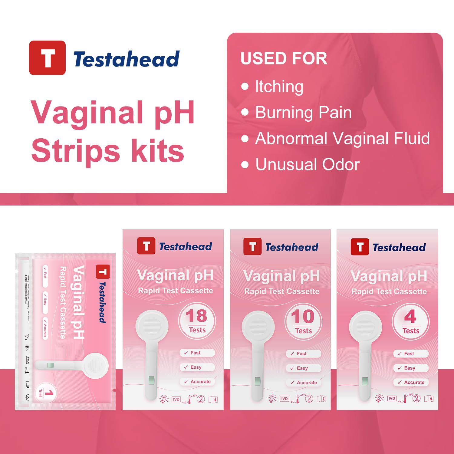 T TESTAHEAD BV result reading after 10 seconds with color comparison.