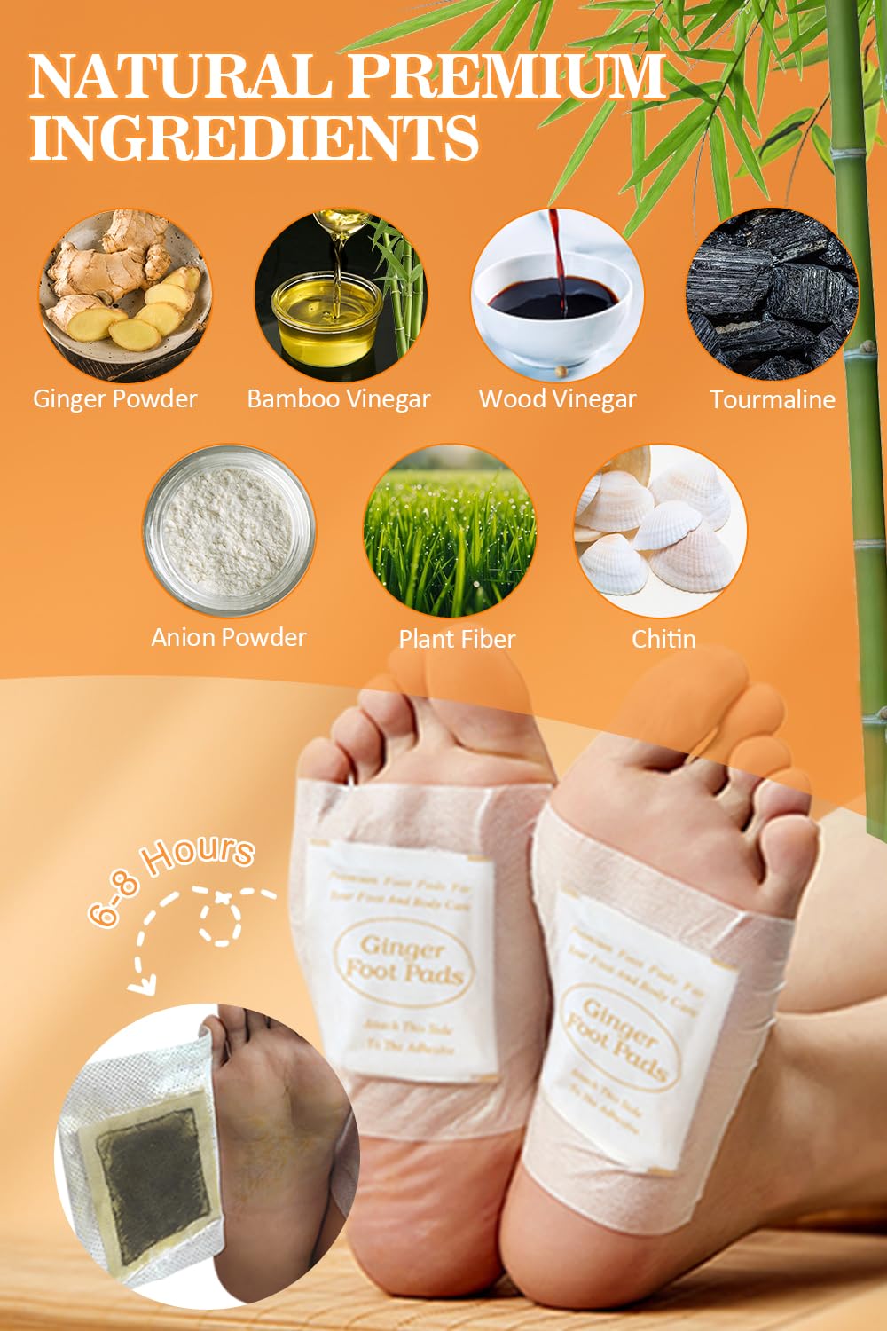 TEWEAE foot pads with natural ingredients ready to support circulation