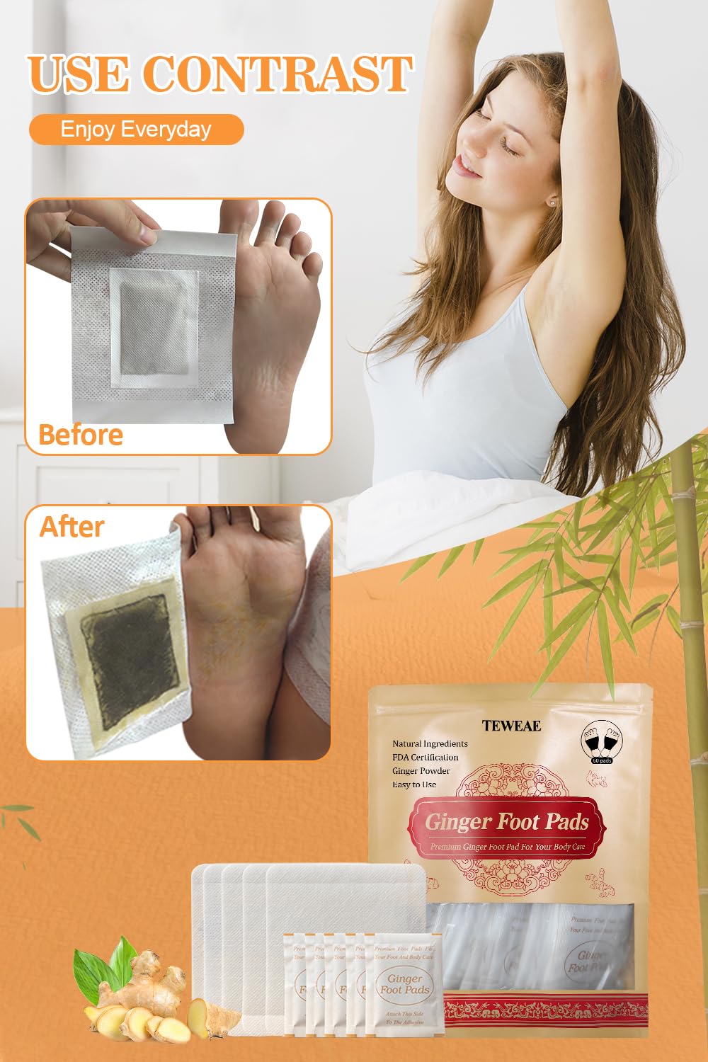 TEWEAE travel pack foot pads designed for restful nights away from home