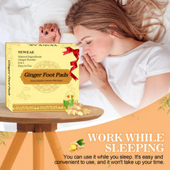 TEWEAE label highlights bamboo vinegar and ginger powder in natural formula