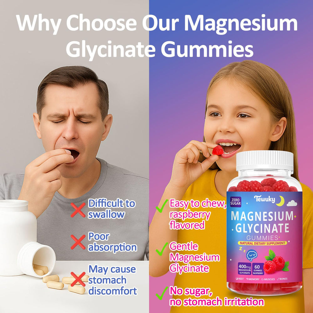 Tewuky gummies with D3 B6 CoQ10 collagen and zinc shown in product image.