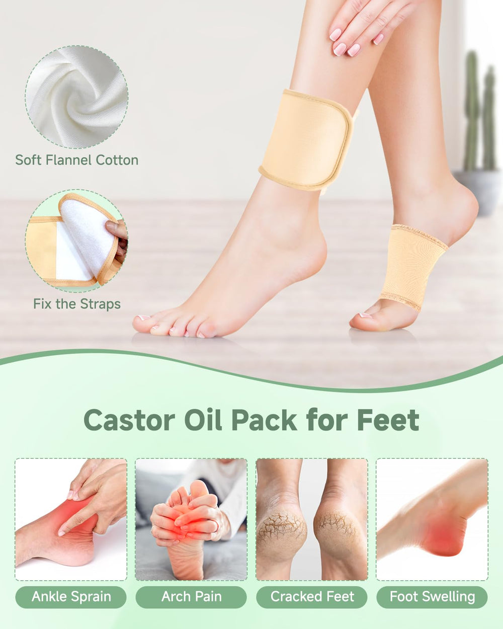 Texpot feet wrap delivering soothing support for feet and ankles.