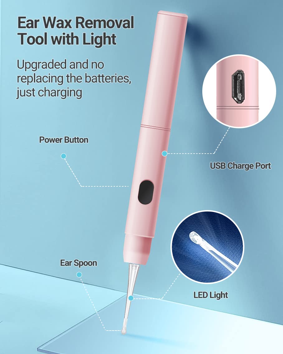 TEYIYES cuchara espiral auricular ofrece masaje suave durante la limpieza.