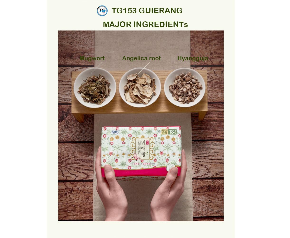 TG153 Sofy Body Fit Guierang pad shows stretchable absorbent core for secure coverage.