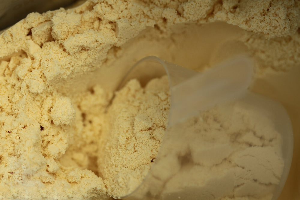 TGS Nutrition Whey Protein Unflavored label emphasizes gluten-free, soy-free, non-GMO ingredients