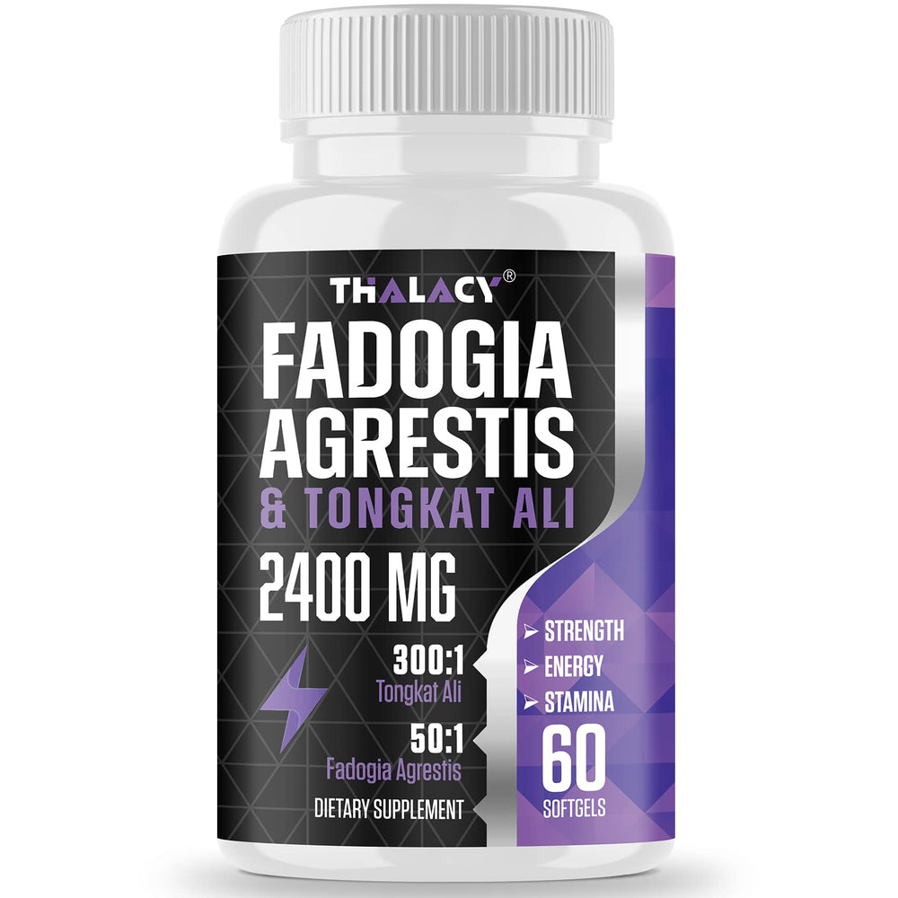 Thalacy bottle front view with softgels highlighting training support.