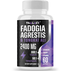 Thalacy bottle front view with softgels highlighting training support.